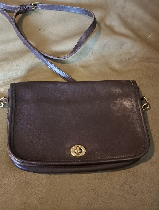 Coach Handbags - Coach #9755 Brown Leather Crossbody Bag VTG 1980s-1994